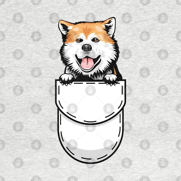 Funny Akita Pocket Dog by Pet My Dog